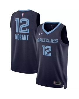 Herren Swing Man Memphis Grizzly JA Morant No.12 Ocean Hardwood Classic 2022/23- Icon Edition