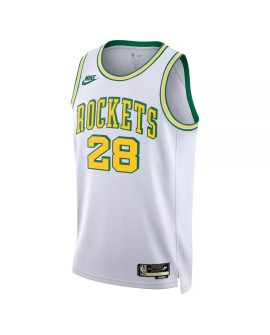 Nike White 2022/23 Herren Swingman Houston Rockets Alperen Sengun No. 28 Shirt für Männer