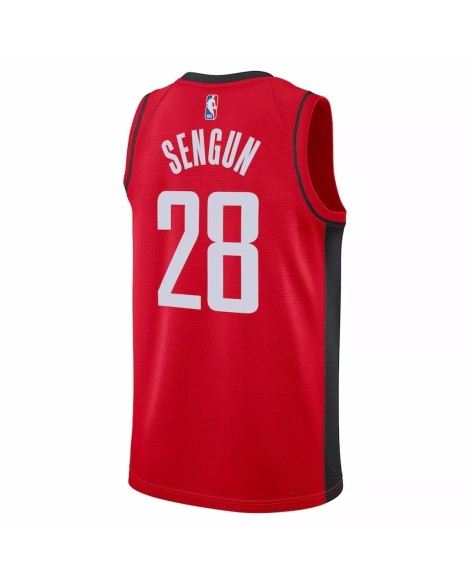 Herren Nike Swingman Houston Rockets Alperen Sengun Red 2022/23 Shirt mit Logo