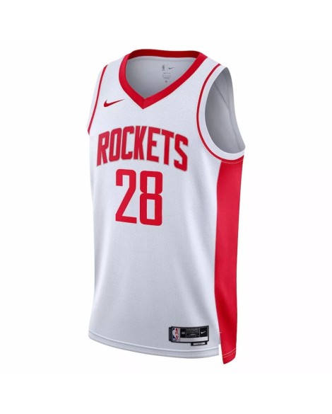 Nike White 2022/23 Herren Swingman Houston Rockets Alperen Sengun No. 28 Shirt mit Assoziation Edition