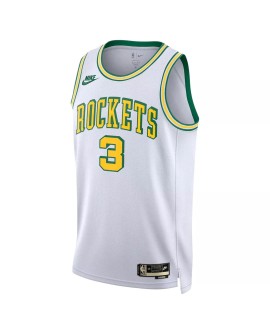 Herren Nike Weiß 2022/23 Kevin Porter Jr. No. 3 Houston Rockets Swingman Shirt mit Classic Edition