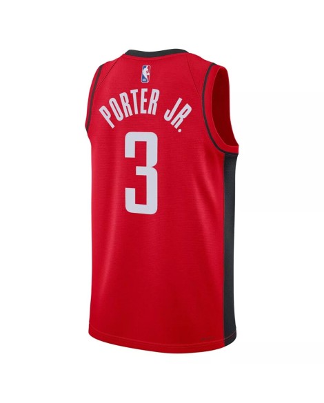 Kevin Porter Jr. 2022/23 Herren Nike Swingman Houston Rockets Red No. 3 Shirt mit Icon Edition