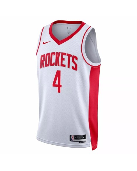 Herren Nike White 2022/23 Houston Rockets Jalen Green No. 4 Swingman Trikot mit Association Edition