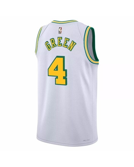 Herren Nike White 2022/23 Houston Rockets Jalen Green No. 4 Swingman Shirt für Männer