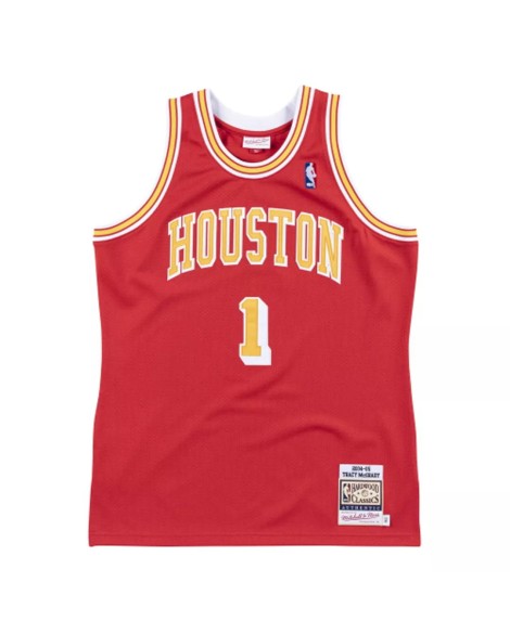Mitchell&Ness Houston Rockets Tracy McGrady Herren NBA Swingman No.1 Shirt Rot 2004/05