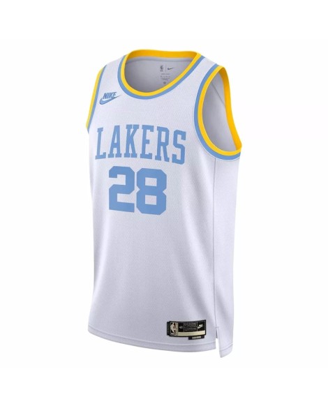 Nike Herren Nike Weiß 2022/23 Los Angeles Lakers Rui Hachimura 28 Swingman Shirt mit Reißverschluss