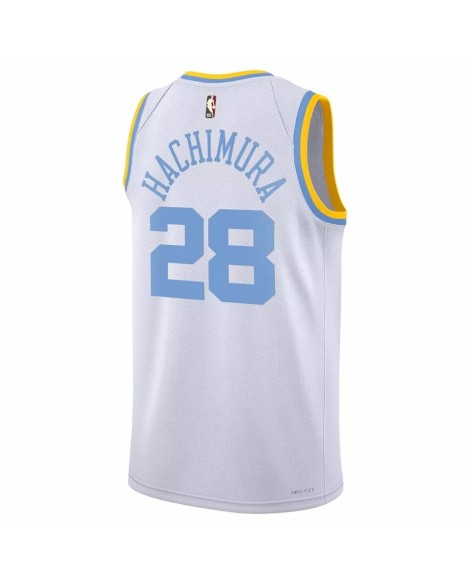 Nike Herren Nike Weiß 2022/23 Los Angeles Lakers Rui Hachimura 28 Swingman Shirt mit Reißverschluss