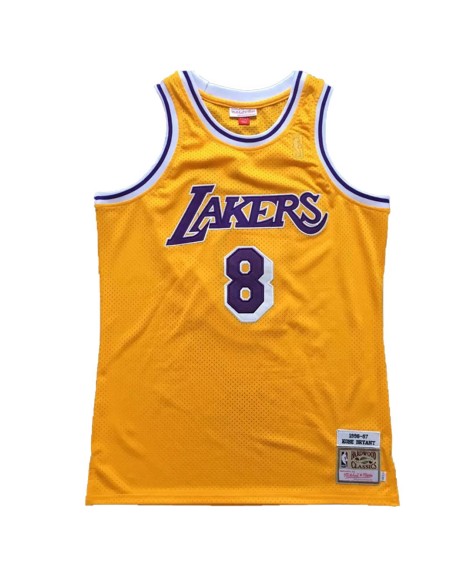 Herren NBA Swingman Los Angeles Lakers Bryant No. 8 Jersey gelb 1996/97