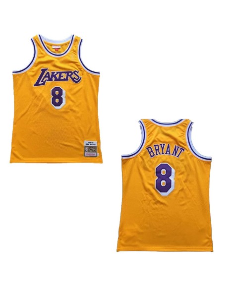 Herren NBA Swingman Los Angeles Lakers Bryant No. 8 Jersey gelb 1996/97