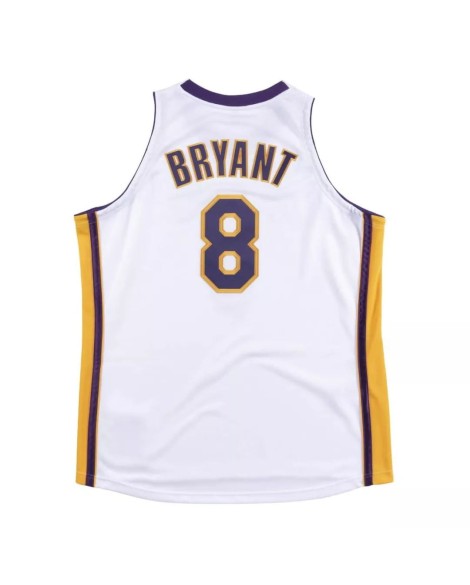 Los Angeles Lakers Kobe Bryant No. 8 Mitchell&Ness Herren Weiß 2003-04 Hartholz Classic Jersey