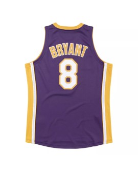 Los Angeles Lakers Kobe Bryant No. 8 Mitchell&Ness Herren Lila 00-01 Hartholz Classic Jersey