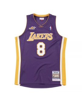 Los Angeles Lakers Kobe Bryant No. 8 Mitchell&Ness Herren Lila 00-01 Hartholz Classic Jersey