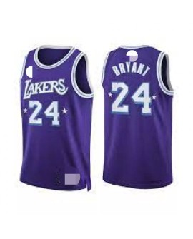 Los Angeles Lakers Kobe Bryant No. 24 Lila 2021/22 Diamond Swing Herrenhemd