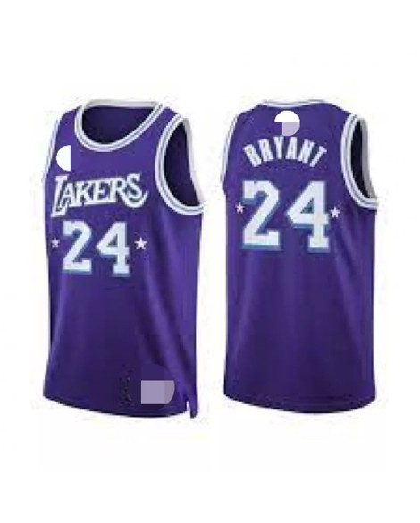 Los Angeles Lakers Kobe Bryant No. 24 Lila 2021/22 Diamond Swing Herrenhemd