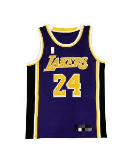2020/21 Los Angeles Lakers Kobe Bryant No. 24 Swingman Men's Lila Shirt mit Disclaimer Edition