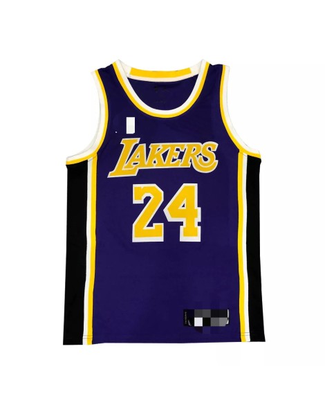 2020/21 Los Angeles Lakers Kobe Bryant No. 24 Swingman Men's Lila Shirt mit Disclaimer Edition