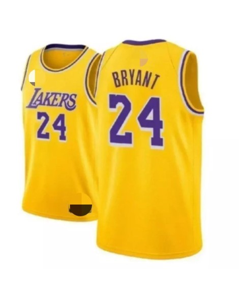 Los Angeles Lakers No. 24 Kobe Bryant Gelbes Swingman Trikot für Herren