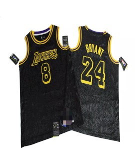 Kobe Bryant Herren Los Angeles Lakers No. 8 und No. 24 Schwarze Swingman Trikots