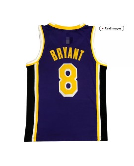 2020/21 Los Angeles Lakers Kobe Bryant No. 8 Swingman Men's Lila Shirt mit Disclaimer Edition