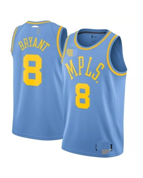 Minneapolis Lakers Kobe Bryant No. 8 Hellblau Swingman Herren Sweatshirt mit Classic Edition