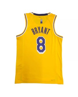 Los Angeles Lakers Kobe Bryant No. 8 Gold Medal 2021 Diamond Herren Swingman Shirt mit Icon Edition