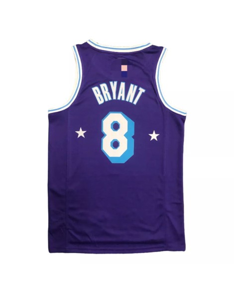 Los Angeles Lakers Kobe Bryant No. 8 Lila 2021/22 Diamond Swing Herrenhemd