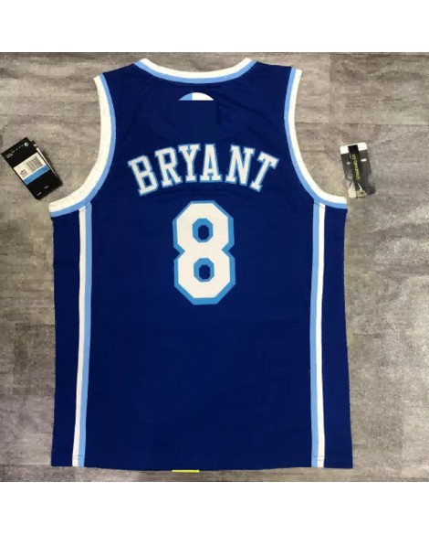 Los Angeles Lakers 2020 Kobe Bryant No. 8 Royal Trikot mit Hartholz Classic
