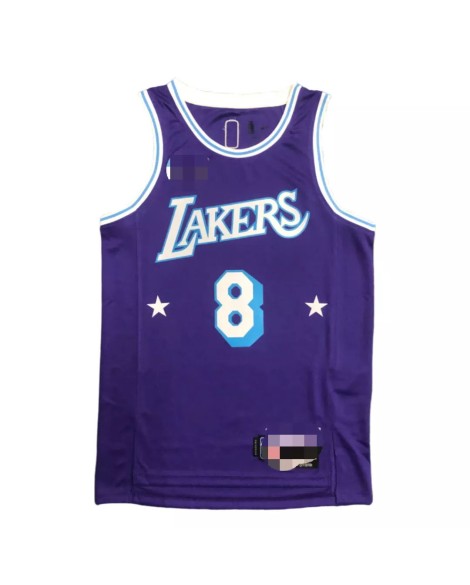 Los Angeles Lakers Kobe Bryant No. 8 Lila 2021/22 Diamond Swing Herrenhemd