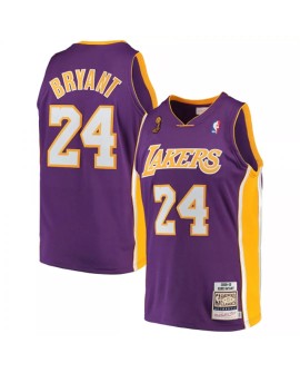 Los Angeles Lakers Herren Highway Finals Kobe Bryant No. 24 Mitchell und Nice Lila 08-09 Hartholz Jersey
