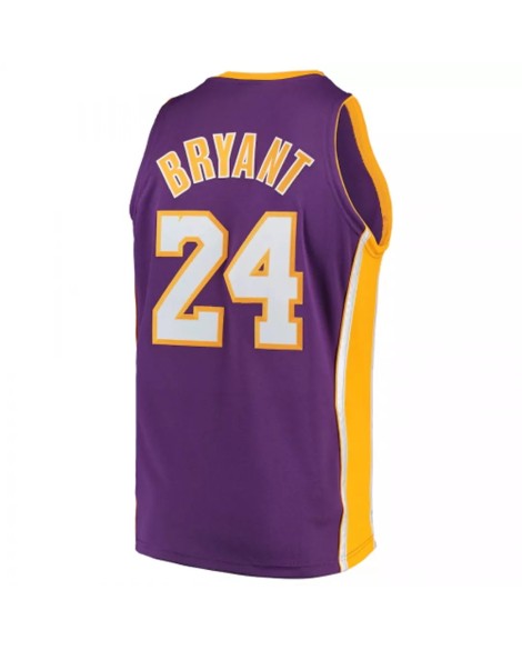 Los Angeles Lakers Herren Highway Finals Kobe Bryant No. 24 Mitchell und Nice Lila 08-09 Hartholz Jersey