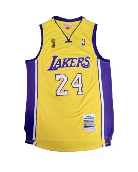 Herren NBA Swingman 2008/09 Bryant No. 24 Mitchell and Nice Los Angeles Lakers Trikots, gelb