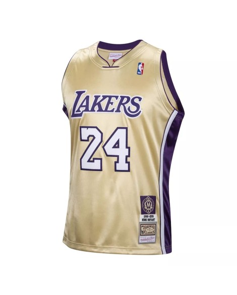 Los Angeles Lakers Kobe Bryant No. 24 Mitchell&Ness 2020 Gold Medal Hall of Fame Herren Shirt