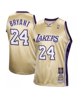 Los Angeles Lakers Kobe Bryant No. 24 Mitchell&Ness 2020 Gold Medal Hall of Fame Herren Shirt