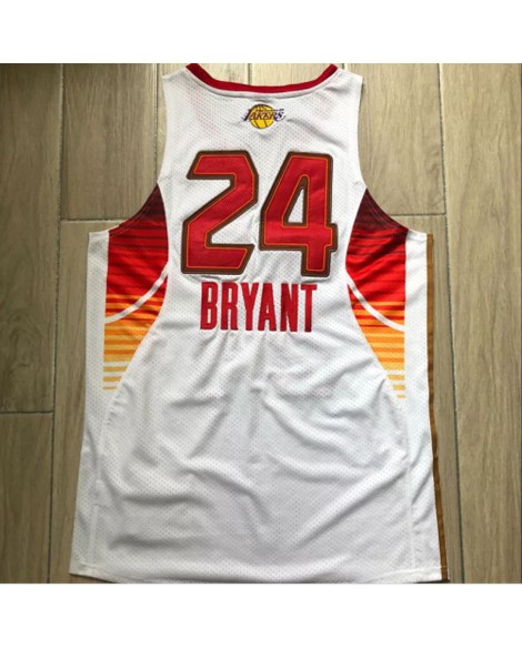 Kobe Bryant No. 24 NBA All Star Swingman Retro Shirt Weiß 2009