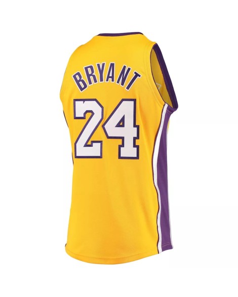 Kobe Bryant No. 24 Mitchell and Nice Gold Medal 2008/09 Los Angeles Lakers NBA Swingman Herrenhemd
