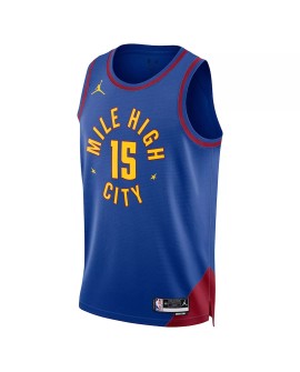 Denver Nuggets Nikola Jokic #15 Jordan Brand Blue Herren 2022/23 Swingman Trikot – Statement Edition