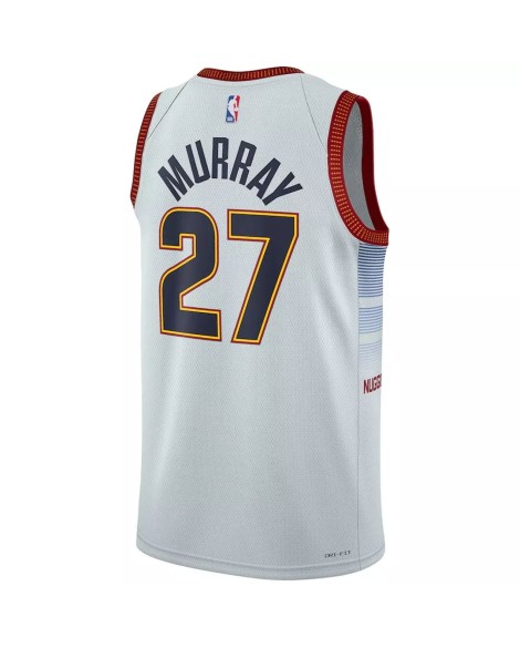 Herren Nike Swingman Trikot Nummer 27 Jamal Murray Nummer 27 Denver Nuggets weiß 22/23 City Edition