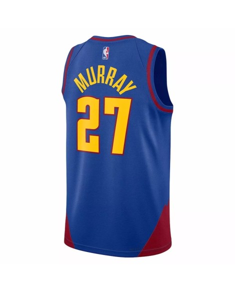 Denver Nuggets Jamal Murray 27 Jordan Brand Blue Swingman Jersey 2022/23 Disclaimer Edition