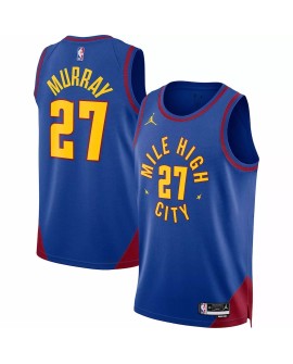 Denver Nuggets Jamal Murray 27 Jordan Brand Blue Swingman Jersey 2022/23 Disclaimer Edition