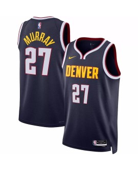 Denver Nuggets No. 27 Jamal Murray Nike Navy 2022/23 Herren Swingman Shirt mit Icon Edition