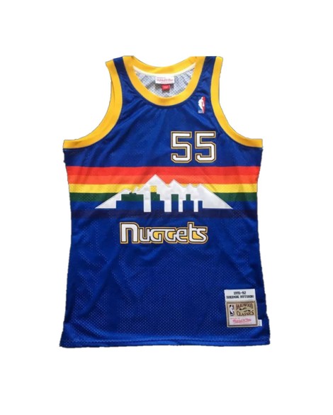 Denver Nuggets Mutombo 55 Mitchell&Ness Blau 1991/92 Swingman NBA Trikot für Herren