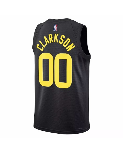 Jordan Clarkson Utah Jazz Swing Herren Sweatshirt Jordan Brand Schwarz 2022/23 Disclaimer Edition