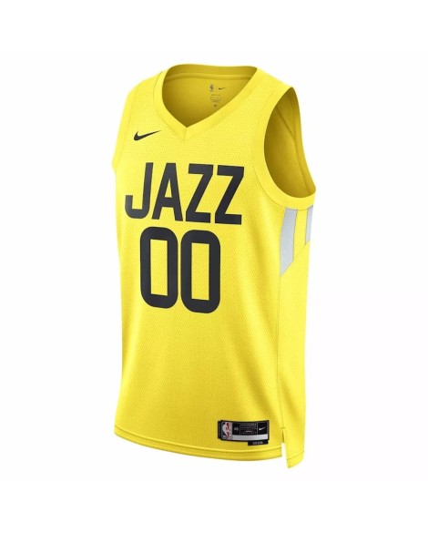 Herren Utah Jazz Jordan Clarkson No. 00 Nike Gold 2022/23 Swingman Trikot mit Icon Version