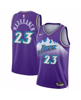 Herren Nike Purple 2022/23 Swingman Lauri Markkanen Utah Jazz No. 23 Jersey mit Classic Edition
