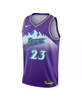 Herren Nike Purple 2022/23 Swingman Lauri Markkanen Utah Jazz No. 23 Jersey mit Classic Edition