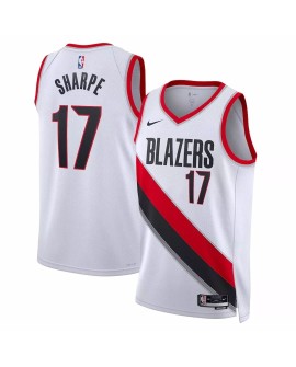 Herren Portland Trail Blazer Shadedon Sharpe 17 White 2022/23 Swingman Sweatshirt mit Assoziation Edition