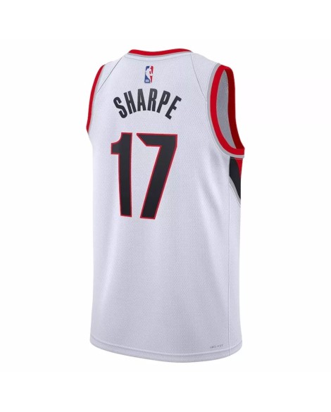 Herren Portland Trail Blazer Shadedon Sharpe 17 White 2022/23 Swingman Sweatshirt mit Assoziation Edition