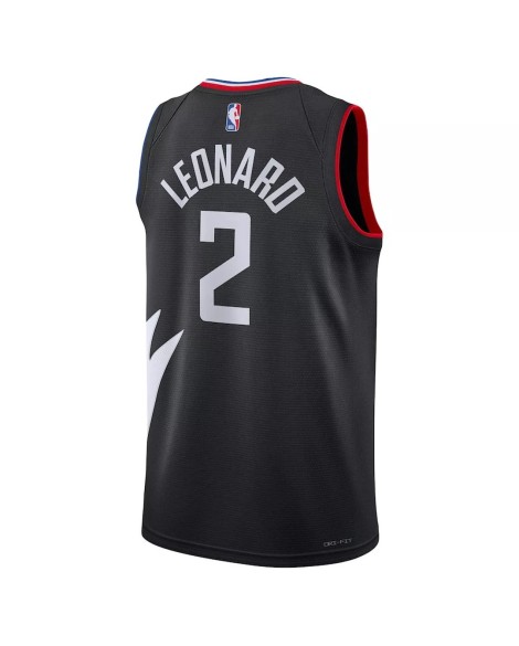 Kawhi Leonard No.2 Jordan Brand Schwarz 2022/23 Herren Swingman LA Clippers Jersey Disclaimer Edition