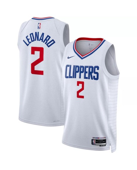 Herren Nike Swingman La Clippers Kawhi Leonard 2022/23 Weiß No.2 Shirt mit Assoziation Edition