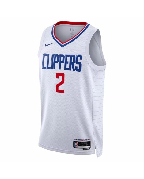 Herren Nike Swingman La Clippers Kawhi Leonard 2022/23 Weiß No.2 Shirt mit Assoziation Edition
